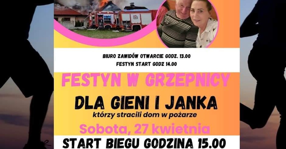 Pomoc dla pogorzelców z Grzepnicy - zapraszamy na festyn i bieg 
