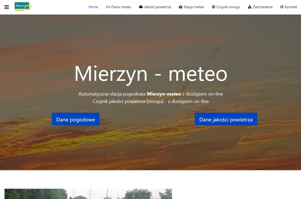 Likwidacja serwisu meteo.mierzyn.pl