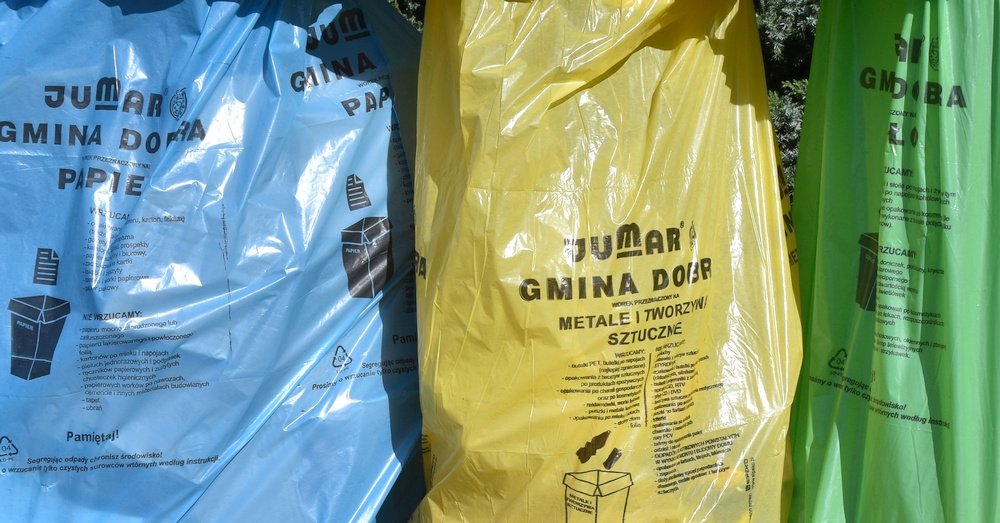 Komunikat UG Dobra dotyczący worków na odpady segregowane