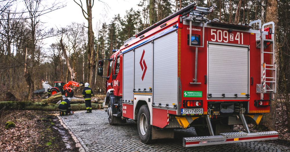 Kolejny pracowity weekend dla strażaków - Orkan Eunice w gminie Dobra