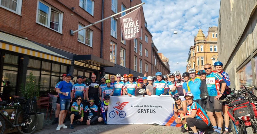 Szczecińscy rowerzyści jadą do Kopenhagi z Gryfusem